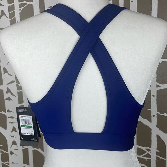 Under Armour Crossback Graphic Compression Sports Bra NEW L - Picture 2 of 8